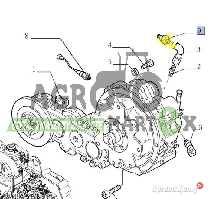 84308597 CZUJNIK CIŚNIENIA CNH Wichrów