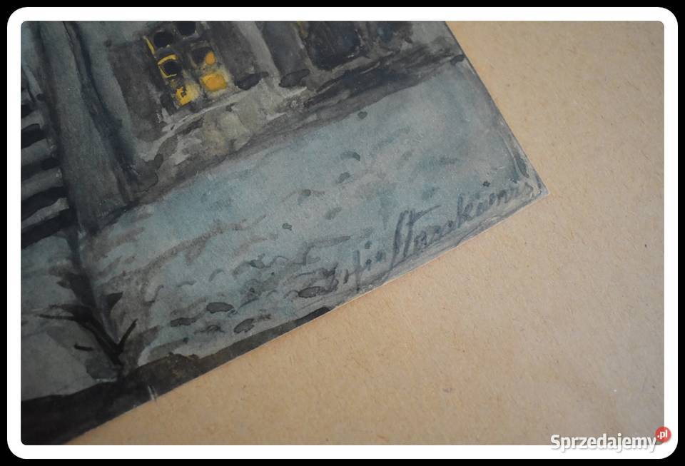 Zofia Stankiewicz obraz Kamienne schodki w ramie Płock