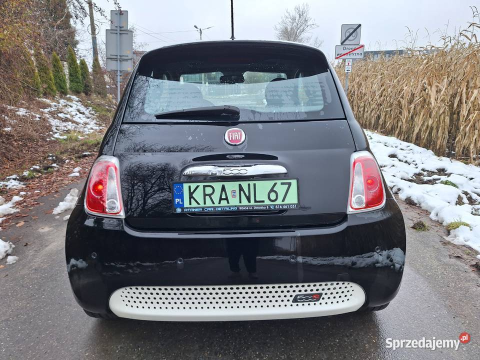 Fiat 500e czarny małopolskie Kraków