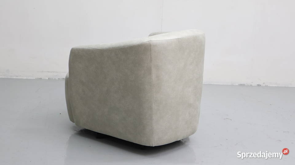 TEC WYGODNY FOTEL OKAZJA tkanina stara skóra 74cm Fotele i krzesła obrotowe