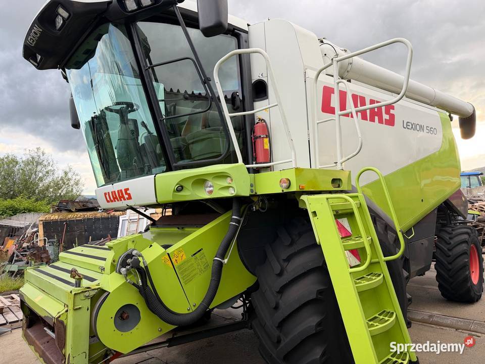 Kombajn zbożowy Claas Lexion 560 prod 2009 heder Nowa Ruda