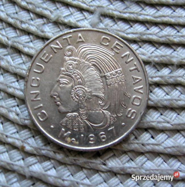 Meksyk 50 Centavo 1967r Kalisz