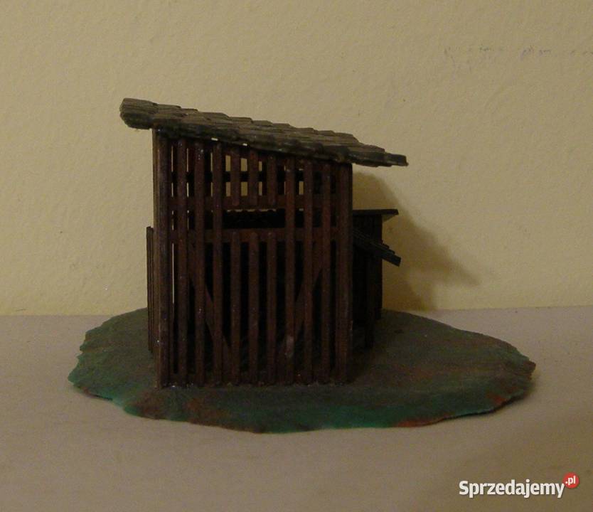 Domek na makietę 35 kolejka drewutnia skala TT Łódź sprzedam