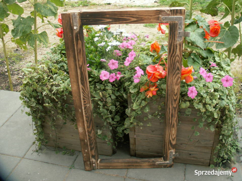 Stare okno loft lustro obraz rama okienna 47x85 Ełk