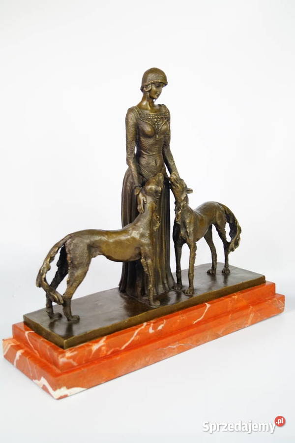 DChiparius Tancerka z psami kobieta figura z Gizałki