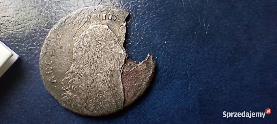 Stare monety 8 groszy 1761 Pomorze srebro Lesko