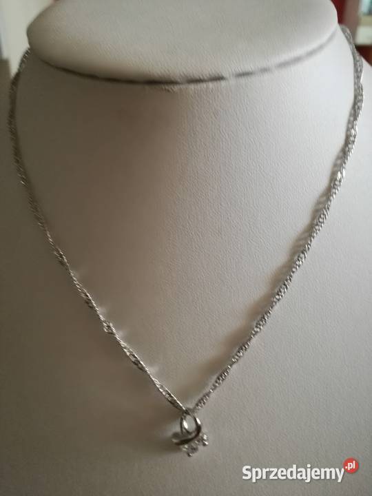 Naszyjnik z wiśiorkiem z cyrkoniami lubelskie Lublin