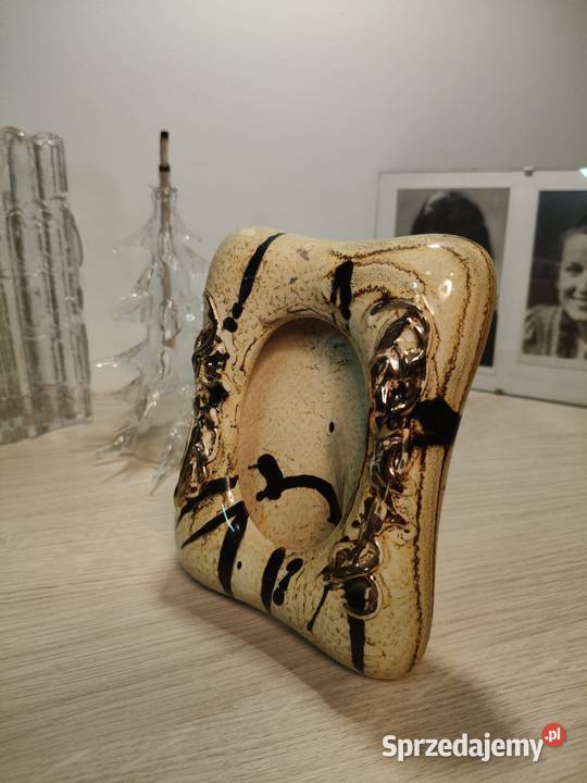 Ramka ceramiczna lata 60 vintage