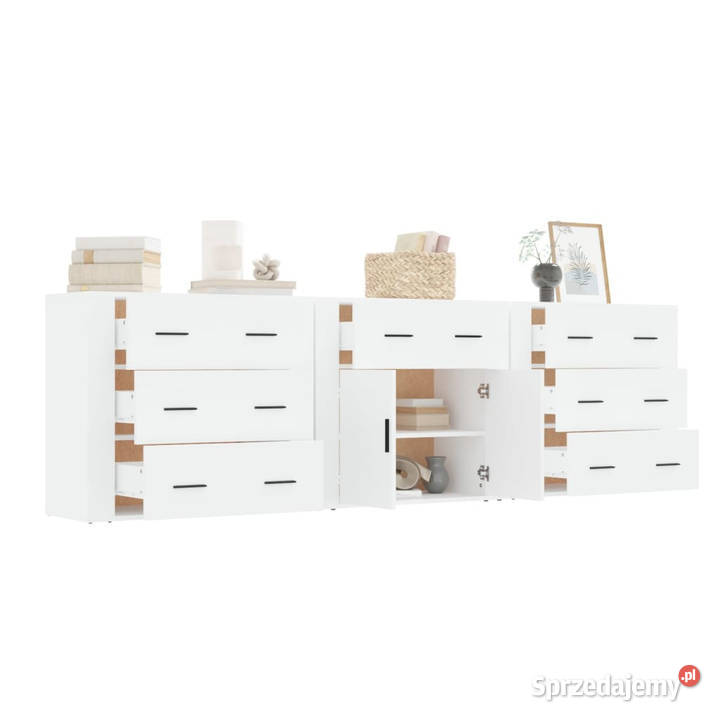 Szafki 3 biały materiał drewnopochodny WM3185423 Warszawa