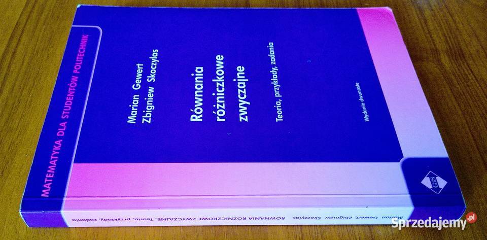 Równania różniczkowe zwyczajne teoria przykłady