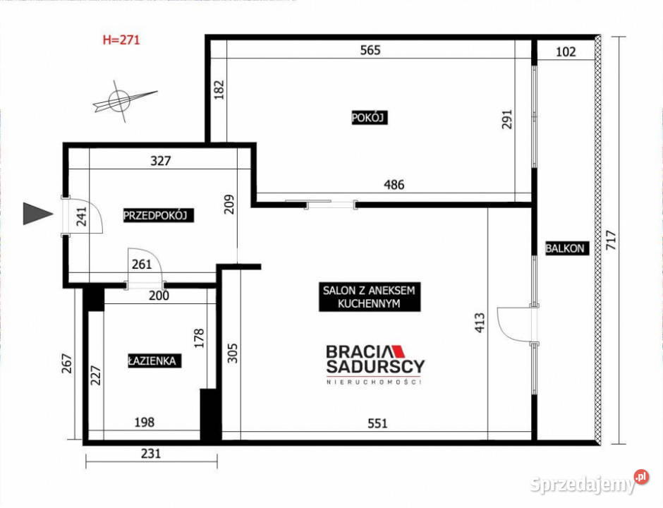 Ogłoszenie mieszkanie Kraków Juliusza Lea 52m2 2