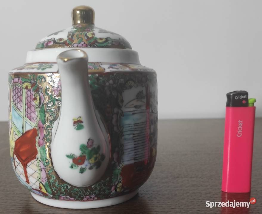 Famille Rose chiński imbryk porcelanowy mazowieckie Warszawa