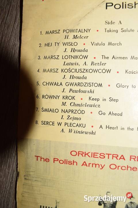 Polskie Marsze Wojskowe Orkiestra płyta winylowa Płyty i kasety kujawsko-pomorskie Chełmno