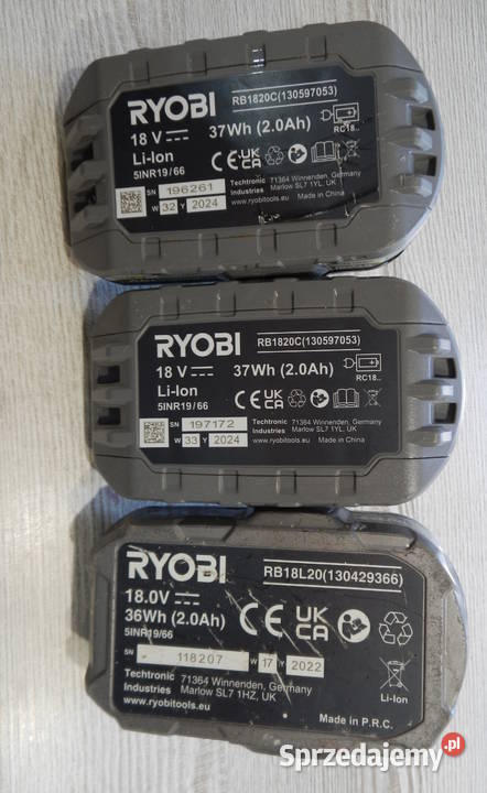 Wkrętarka Ryobi R18DD2 3 x aku ładowarka Leżajsk