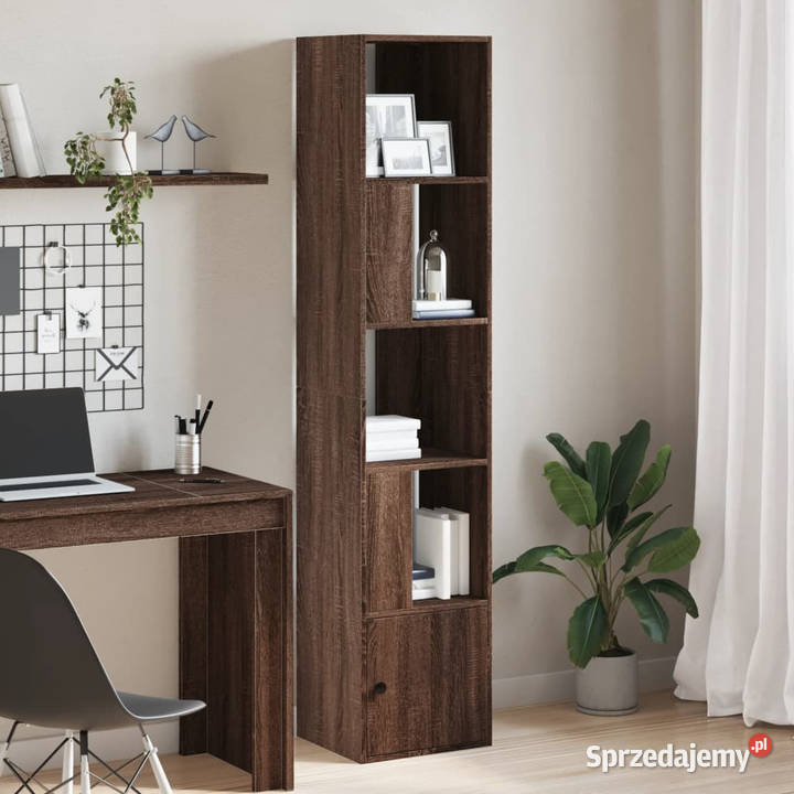 Regał brązowy dąb 40x36x189 materiał Warszawa sprzedam