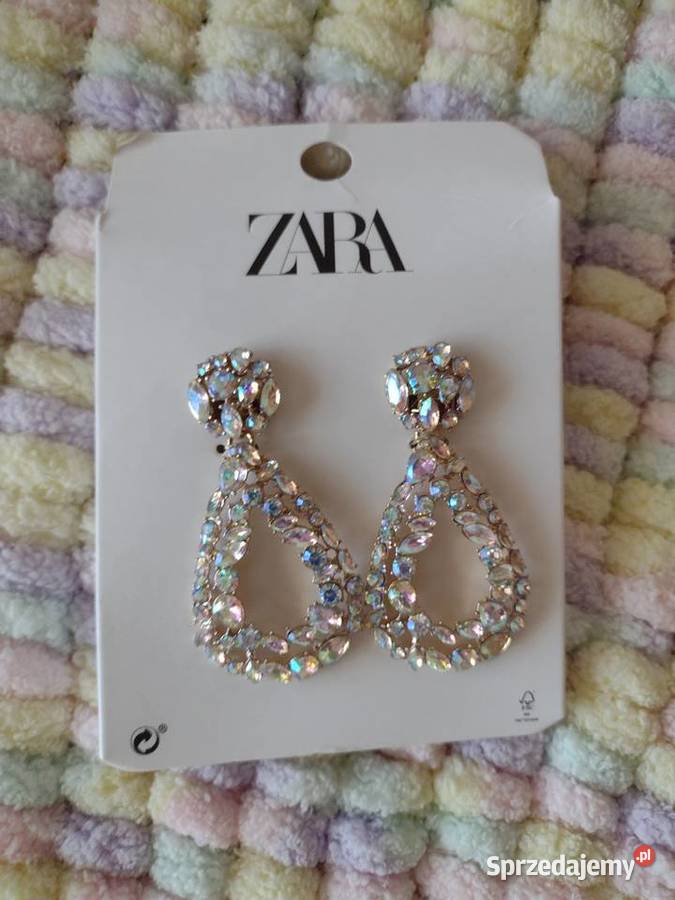 ZARA Wytworne duże kolczyki ślubne z Madrytu małopolskie Kraków
