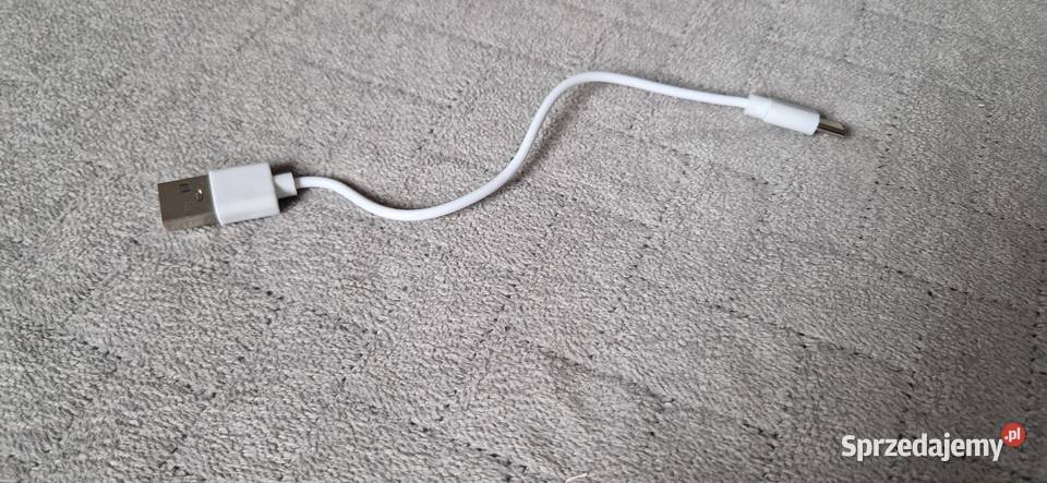 kabel do ładowania telefonu typ C krótki biały Akcesoria i części Kraków