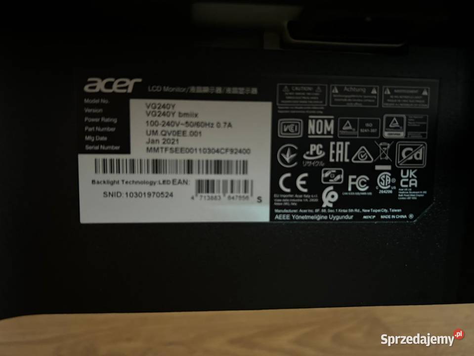 Monitor ACER 24 75Hz