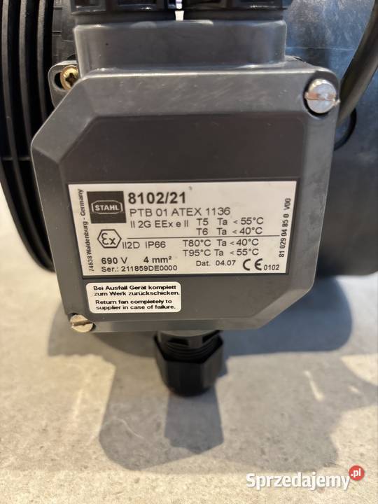 Wentylator rurowy promieniowy Helios RRK 180 EX Warszawa