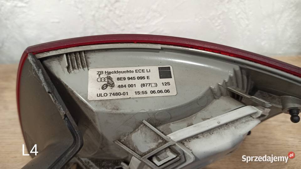 Lampa Tylna Lewa Audi A4 B7 L4 Radzyń Podlaski