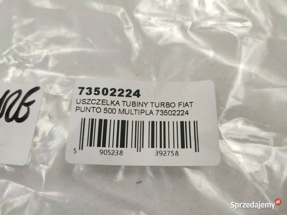 USZCZELKA TURBOSPRĘŻARKI FIAT BRAVO 20072014 osobowe sprzedam