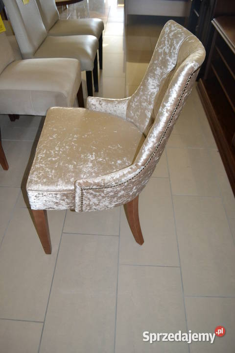 Krzesło LUX tkanina VELVET 8 Wyprzedaż Dobrodzień