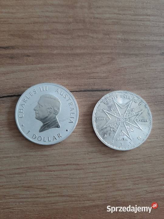 moneta kolekcjonerska 1 OZ Srebro 9999 Szczecin sprzedam