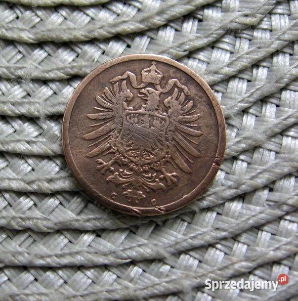 Niemcy 2 Pfennigi 1876r C wielkopolskie Kalisz