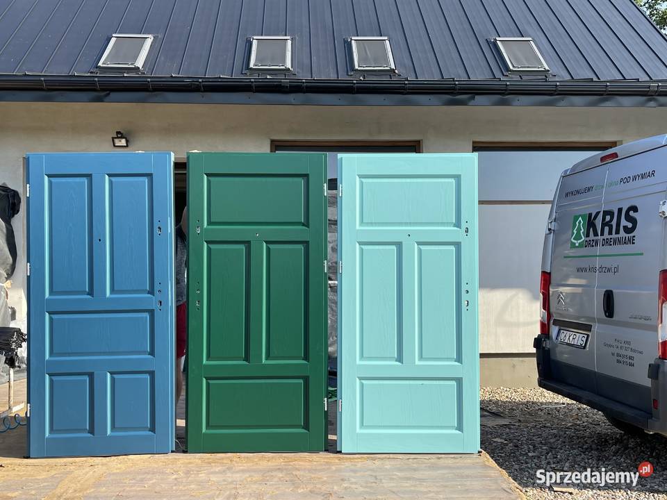 Drzwi zewnętrzne drewniane CZYSTE POWIETRZE Grzybno