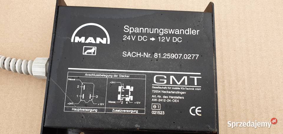 MAN PRZETWORNICA NAPIĘCIA 81259070277 ciężarowe