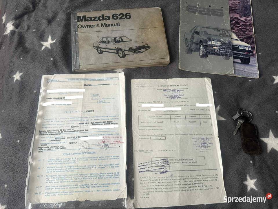 Mazda 626 GC II 1986r 20D 1wł Nowości Salon 149915km Iława
