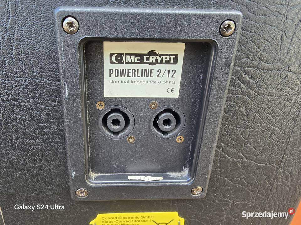 kolumny estradowe mccrypt power line 212 200w śląskie Chełm Śląski