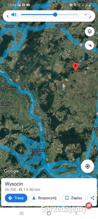Sprzedam działkę 7400 m Wysocin gm Przyłęk 66 budowlana
