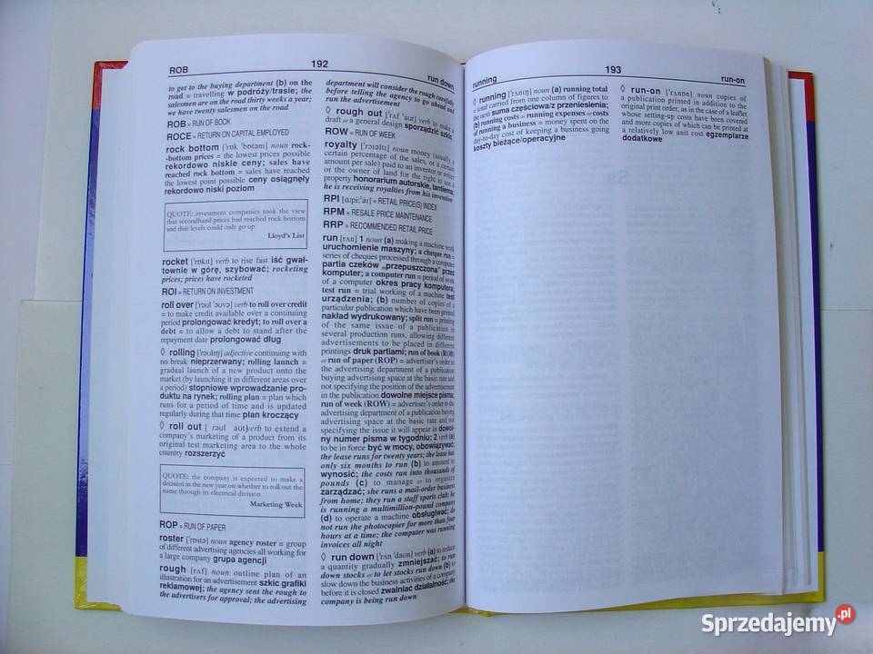 Słownik Marketingu angielskopolski z ind polang Rok wydania 2000 Książki do nauki języka obcego Łódź