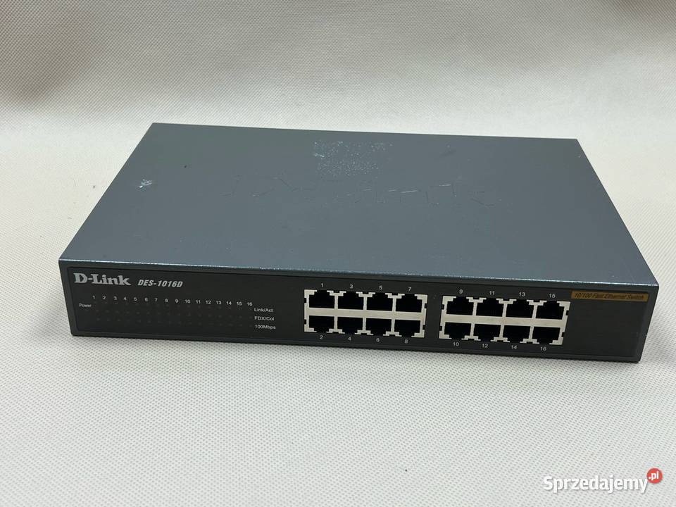 Switch DLink DES1016D Uszkodzony Obudowa Internet i komunikacja Gliwice