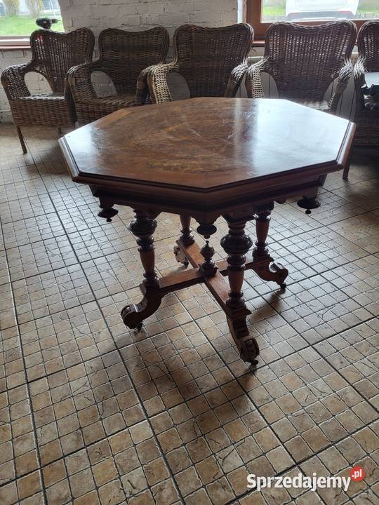 Stary stolik kawowy ośmiokątny Rybnik