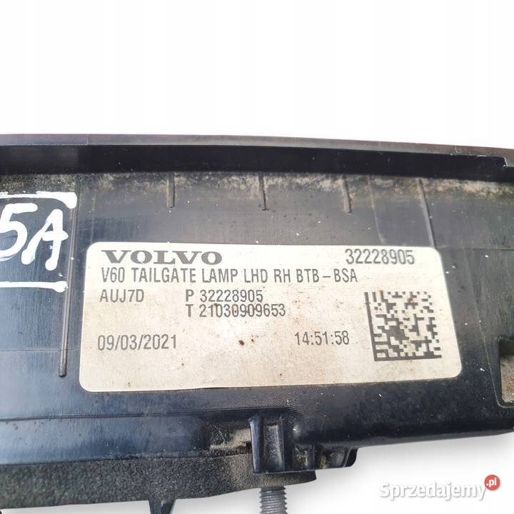 LAMPA PRAWA Volvo V60 II 20182022 tylna tylnia osobowe Chełm