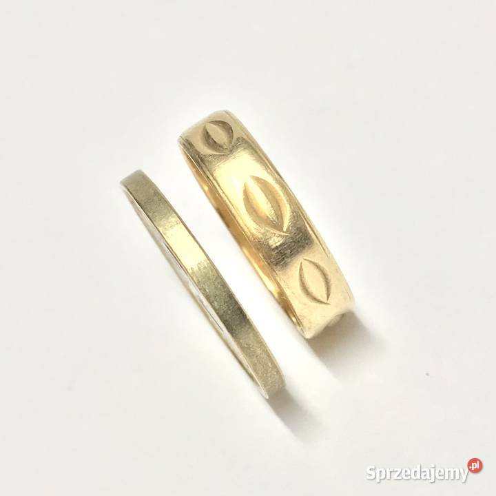 Złota OBRĄCZKA męska 18K cudownie ZDOBIONA r18 Warszawa sprzedam