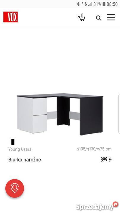 Biurko narożne VOX Kielce