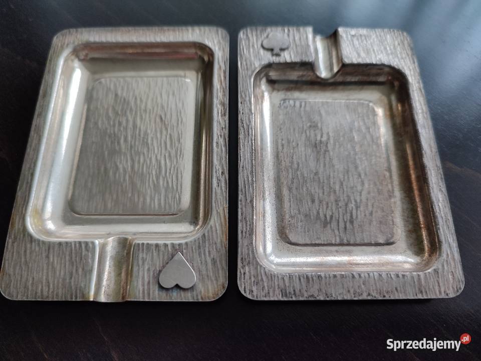 Srebrne autorskie popielniczki brydżowe wyrób Antyki, Sztuka, Kolekcje Warszawa sprzedam