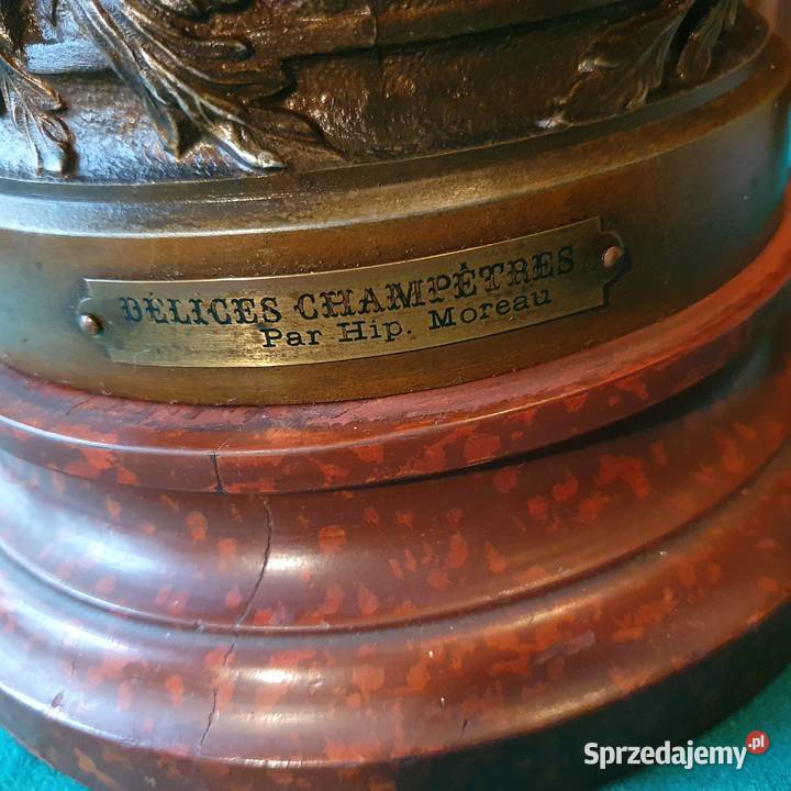 Dużasygnowana figura z cynkalu w super Antyki, Sztuka, Kolekcje dolnośląskie