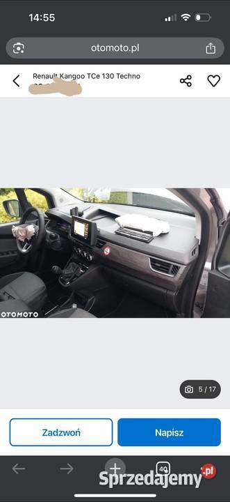 Okazja Kangoo grand 7 LONG osobowy Full NOWE radio Ostrów Wielkopolski