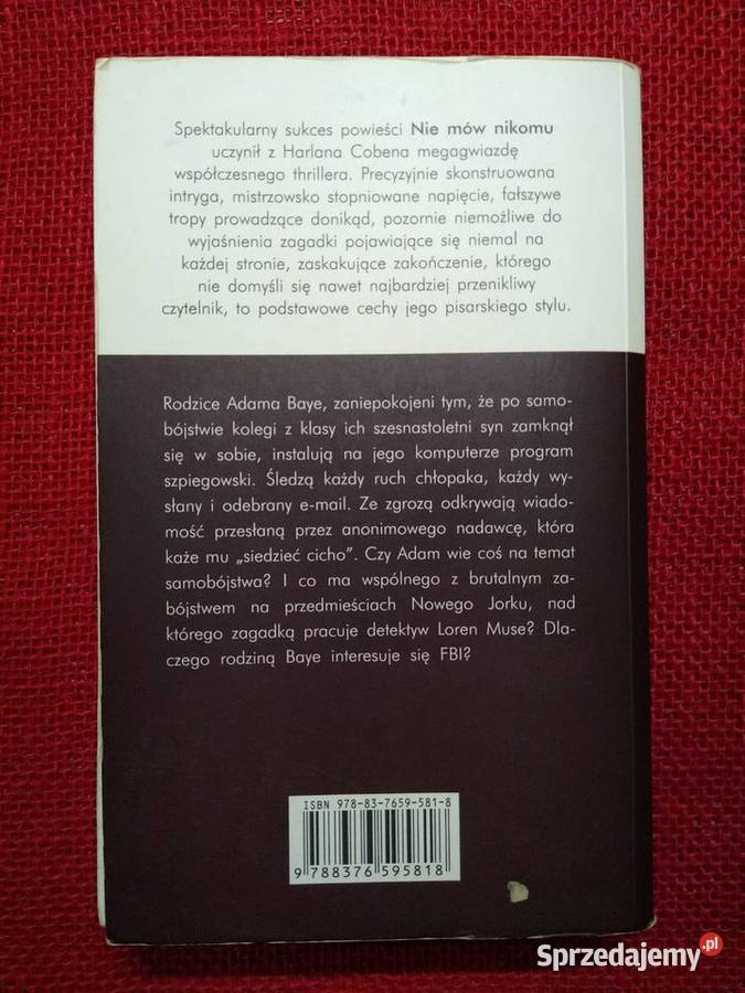 Zachowaj spokój Harlan Coben miękka Gdańsk