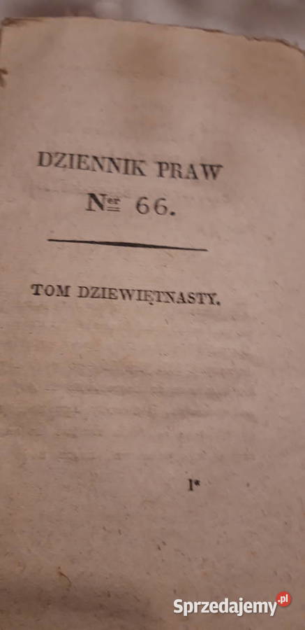 Prawo o Szlachectwie w Królestwie Polskiem Dz Iwno sprzedam