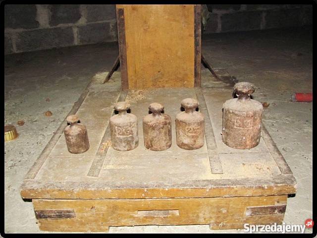 Waga dziesiętna rolnicza szalkowa z odważnikami Płock