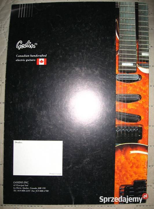 Godin guitars catalog katalog gitar Kępice