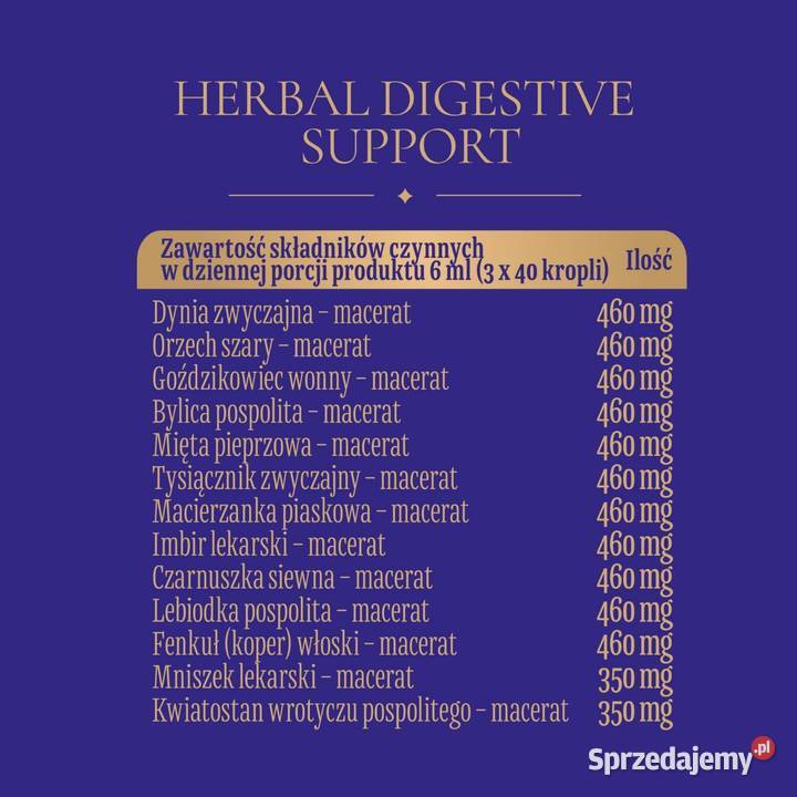 Herbal Digestive Support HDS Suplement diety w Pozostałe Warszawa