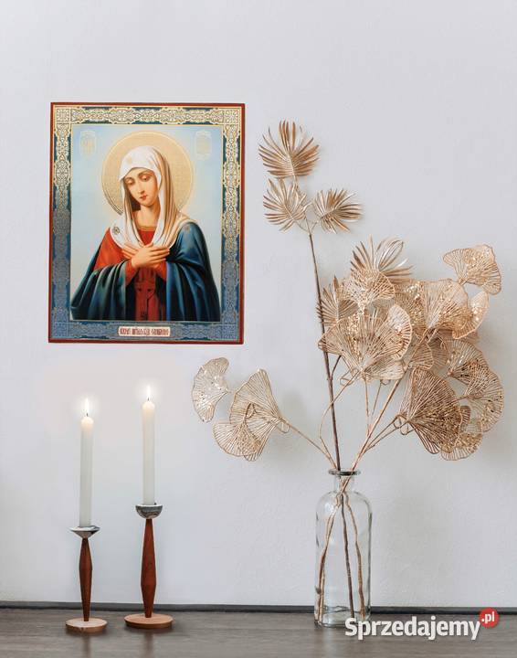 Matka Boża Maryja ikona prawosławna rosyjska Obrazki i obrazy Lublin