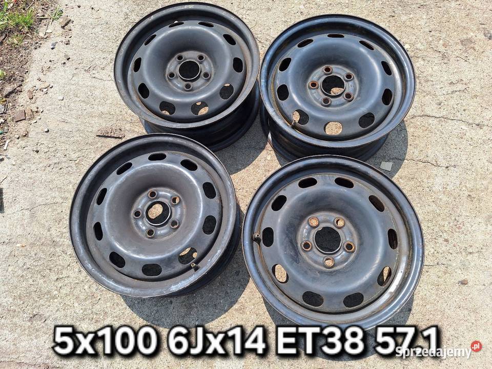 Felgi stalowe 5x100 6Jx14 ET38 Skoda Fabia Seat Samochodowe Choceń