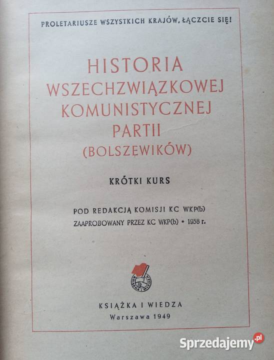 Książka Historia Komunistycznej Partii mazowieckie